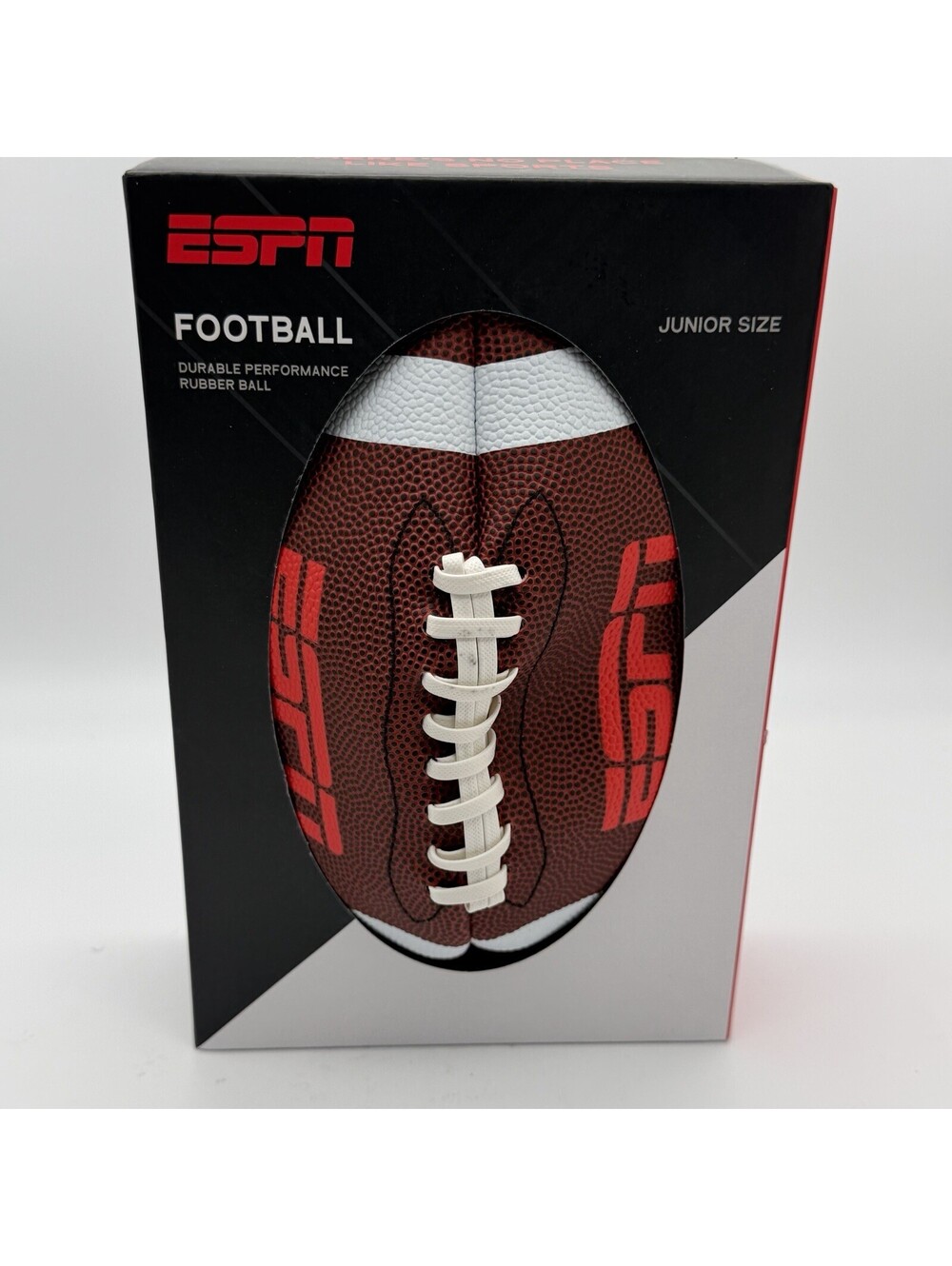ESPN Junior Size Football Durable Rubber Youth Practice Ball New in Box